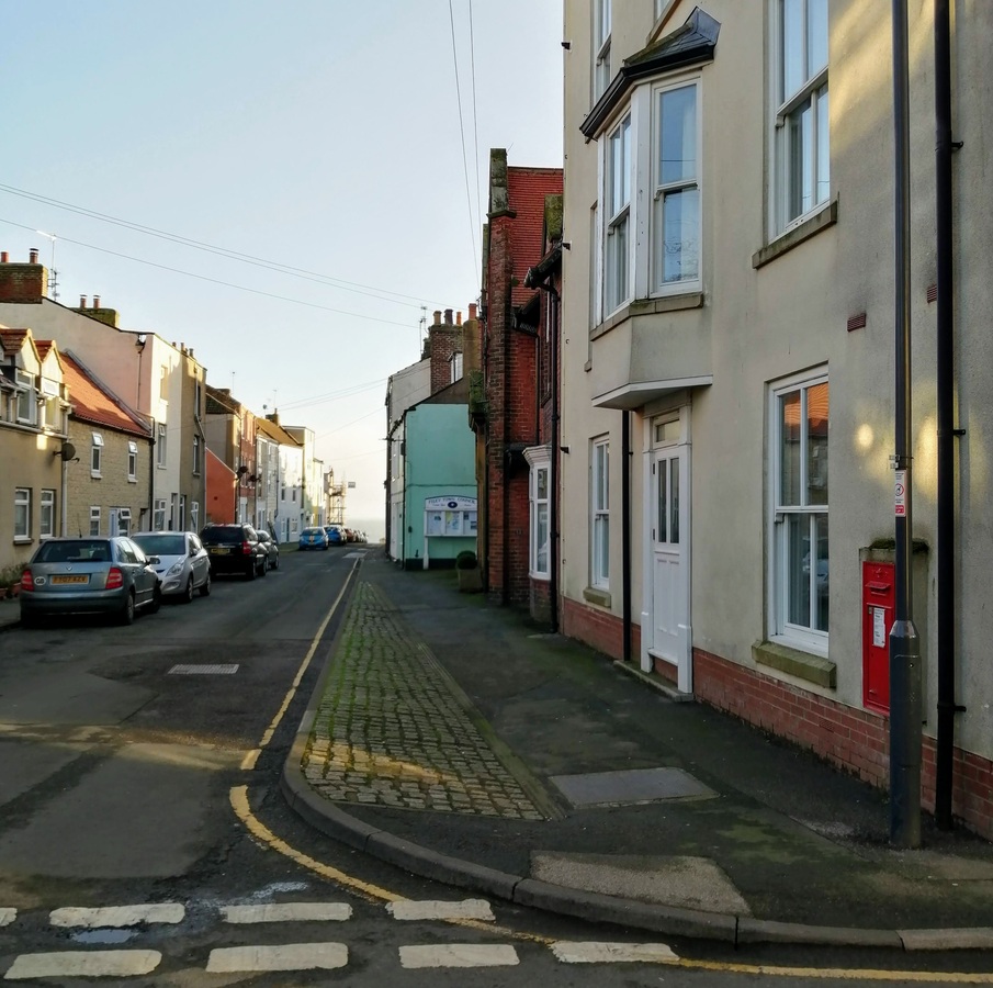 Queen Street showing the Victorian Postbox
